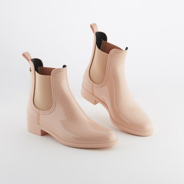 pink chelsea boots