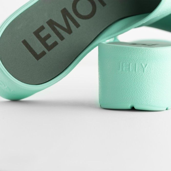 Lemon Jelly | Chinelos Femininos Verde-Água de Plataforma SUNNY 12