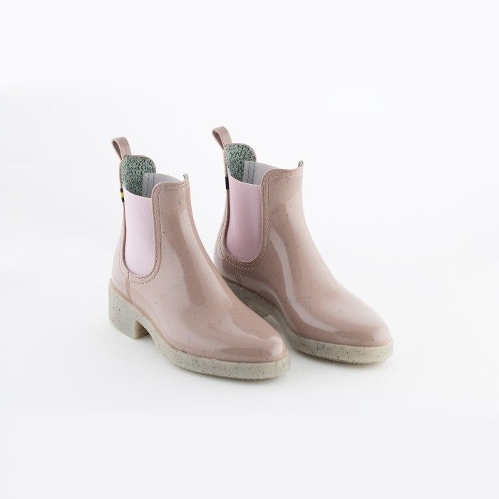 Lemon Jelly | Pink Recycled Woman Ankle Boots w/ Heel LINDSEY 03 - 10016683