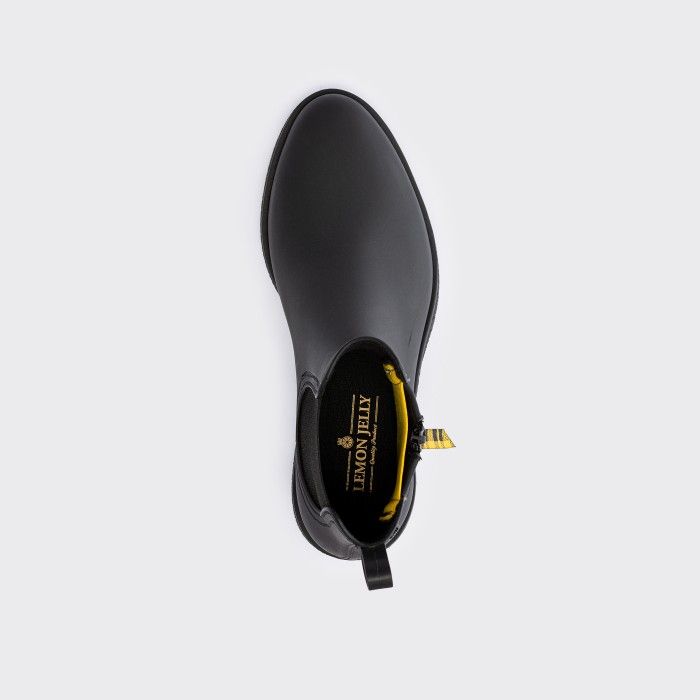 Lemon Jelly Vegan Waterproof Black Ankle Boots DERICA 01 - 10017237