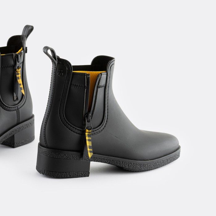 Lemon Jelly Vegan Waterproof Black Ankle Boots DERICA 01 - 10017237
