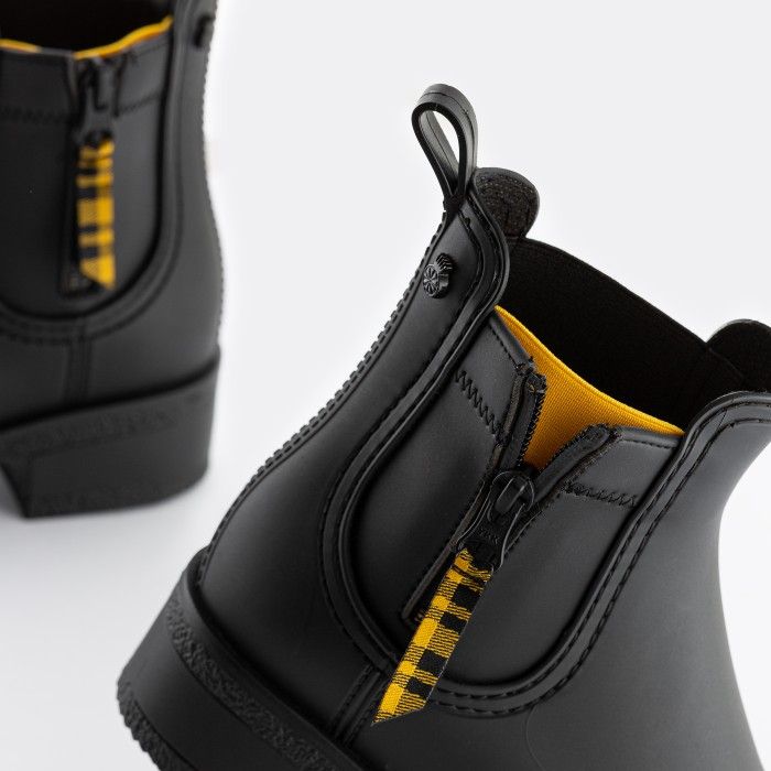Lemon Jelly Vegan Waterproof Black Ankle Boots DERICA 01 - 10017237