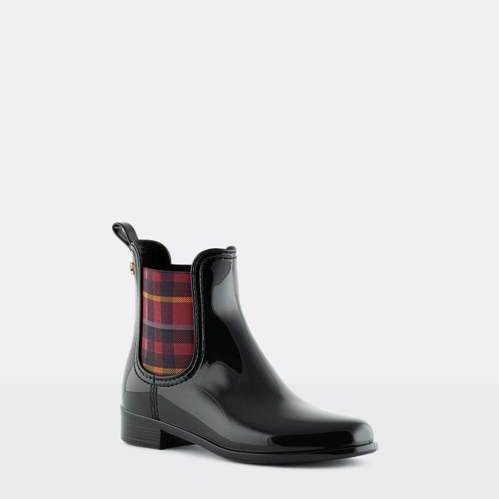 Lemon Jelly Vegan Green Ankle Boots w/ Tartan Elastic ARLEENE 06 - 10017385