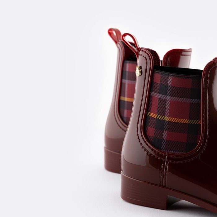 tartan ankle boots