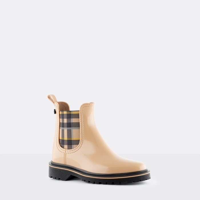 Lemon Jelly | Botins Beges Vegan com Elstico Tartan DEVANA 07 - 10017415