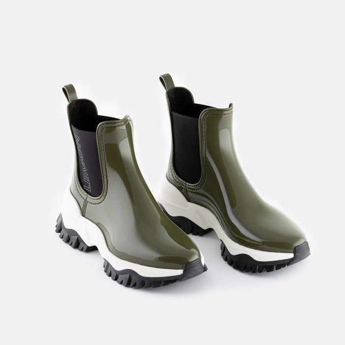 Lemon Jelly Women's Vegan Sporty Green Ankle Boots JAYDEN 13 - 10017422