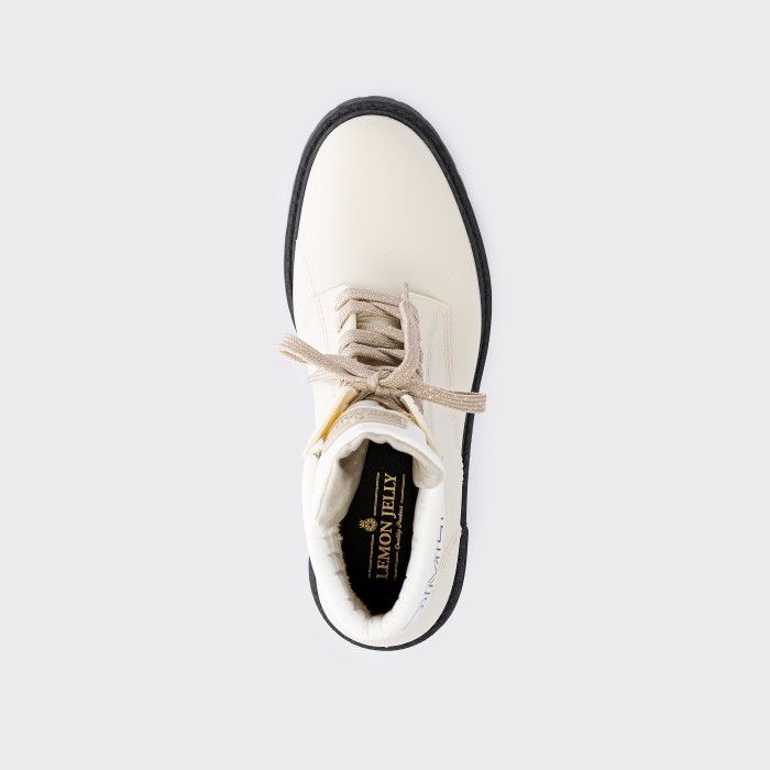 Lemon Jelly | Botas Militares Femininas Beges Vegan RITTA 06 - 10017435