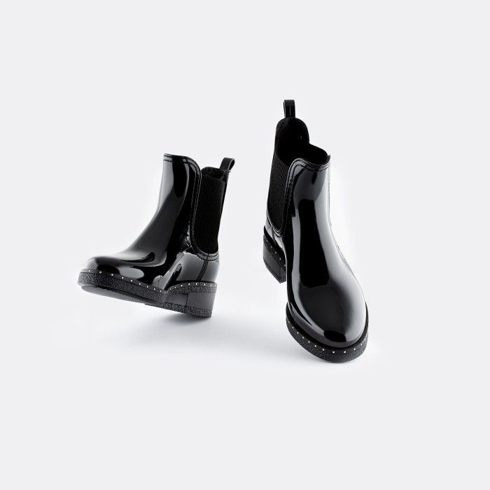 Lemon Jelly | Botins Pretos Vegan com Salto e Tachas CANDISS 01 - 10017236