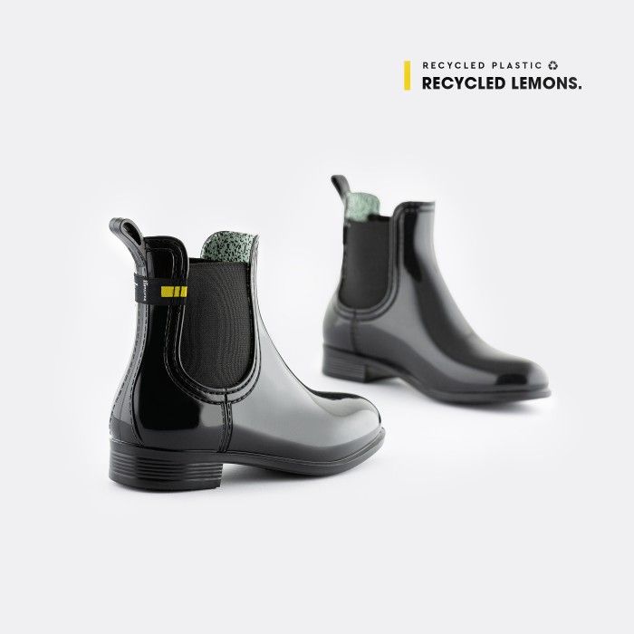 Lemon Jelly | Botins de Menina Reciclados Pretos Vegan JORI 01 - 10017351