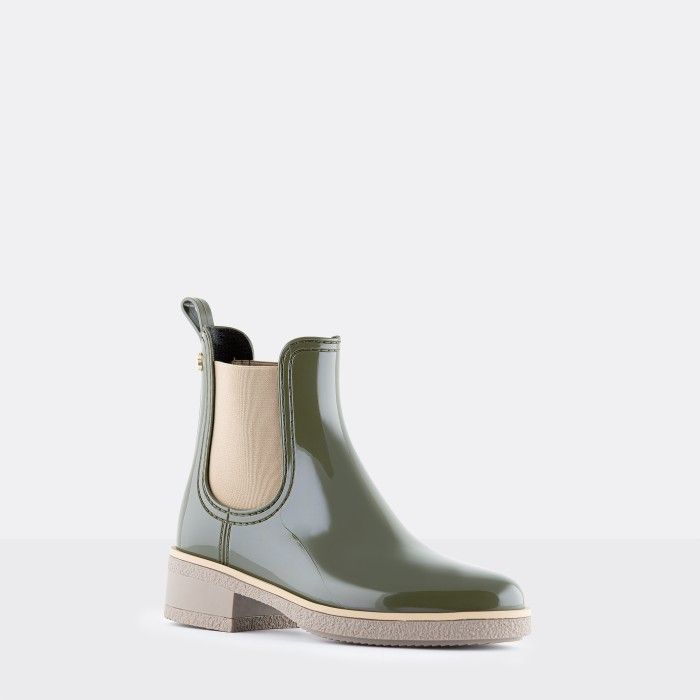 Lemon Jelly Low Heel Ankle Boots Green JOYCE 02 | Spring Summer - 10018183