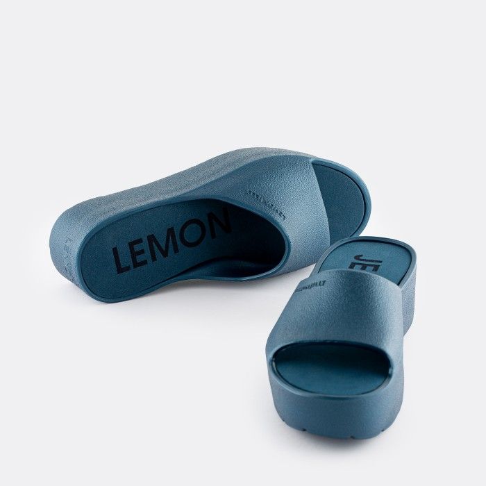 Lemon Jelly Platform Slides Blue SUNNY 15 | Spring Summer 2022 - 10018149