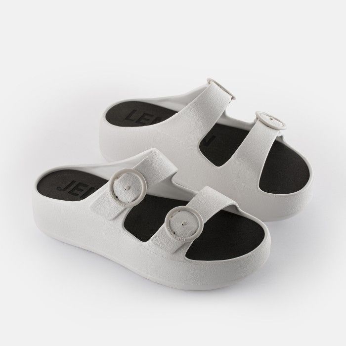 Lemon Jelly Chinelos de Plataforma Brancos GAIA 04 | Nova Coleo - 10018269