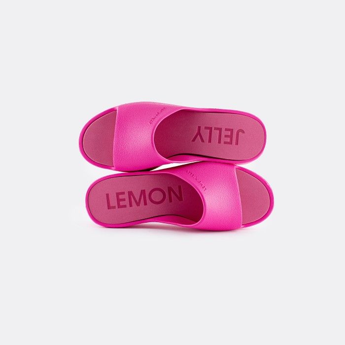 Lemon Jelly Platform Slides Pink SUNNY 21 | Spring Summer 2022