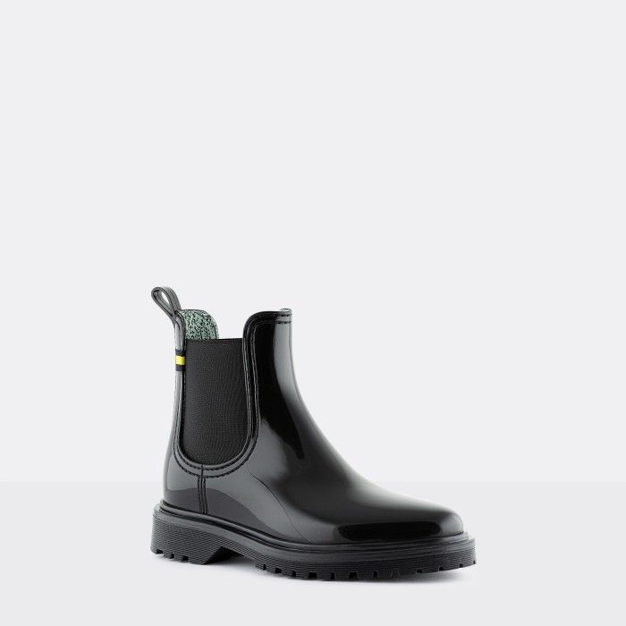 Lemon Jelly Women's Vegan Recycled Black Ankle Boots MAREN 08 - 10017363