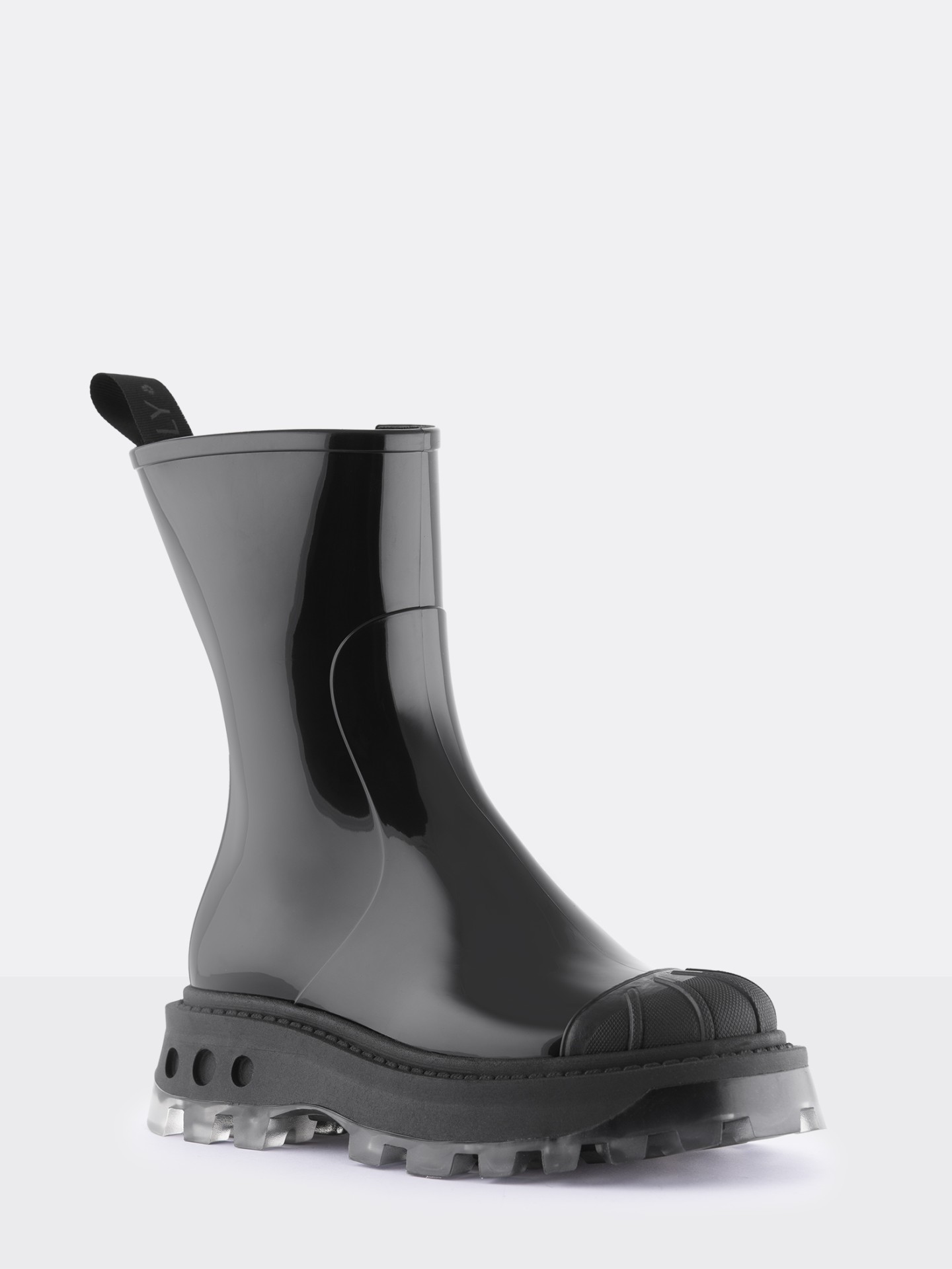 Lemon Jelly Women's Black Mid Calf Boots w/ Toecap LUNAR 01