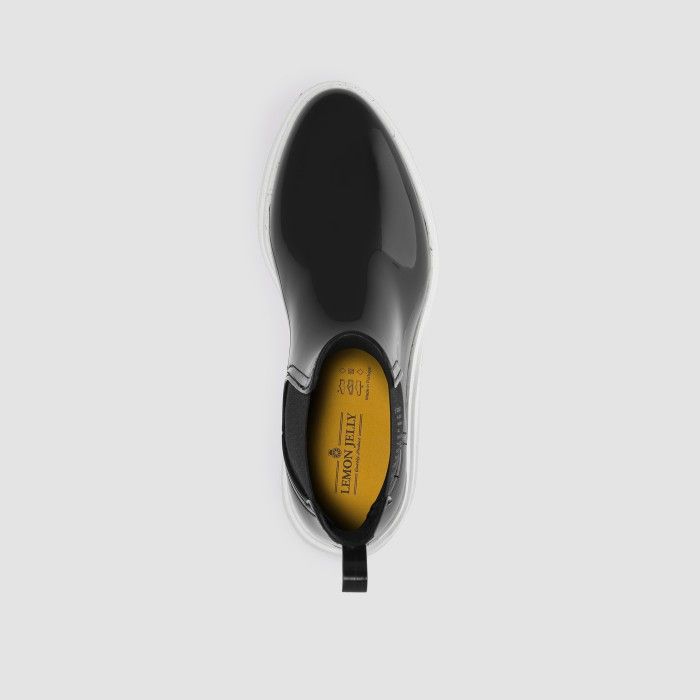 Lemon Jelly Super Light Recycled Black/White Rain Boots LOOP 02 - 10019539