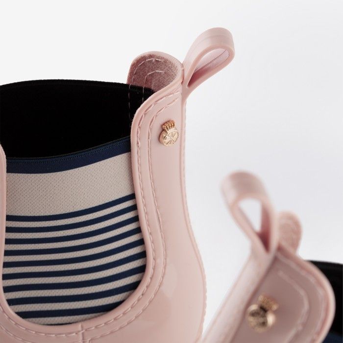 Lemon Jelly Pink Chelsea Ankle Boots w/ Pattern Elastic OCEANA 03 - 10019593