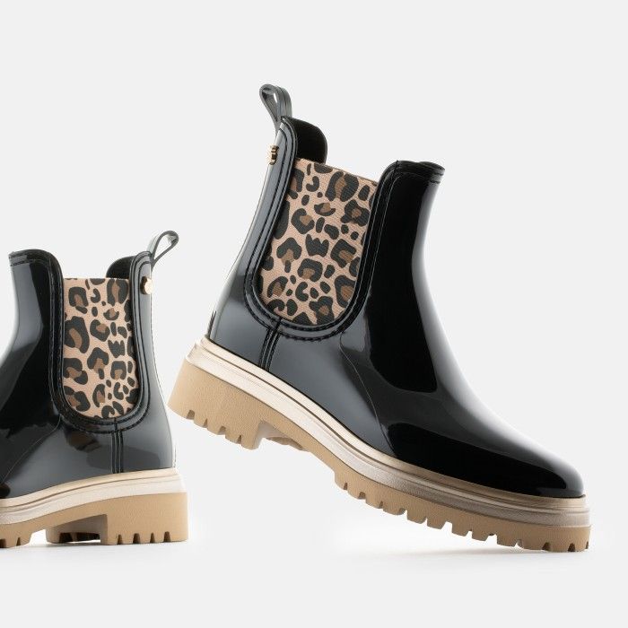 Lemon Jelly | Super Light Black Women Rain Boots NIXIE 01 - 10019559