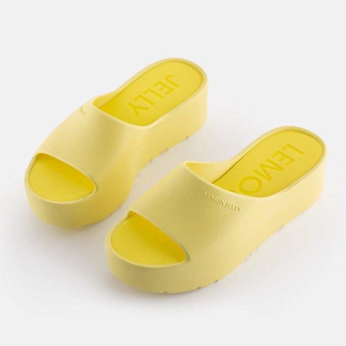 Lemon Jelly Chinelos Plataforma Amarelos SUNNY 26 | Nova Coleção - 10019620