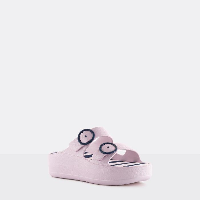 Lemon Jelly Women Slides | Vegan Pink Platform Slides HAVEN 03 - 10019644