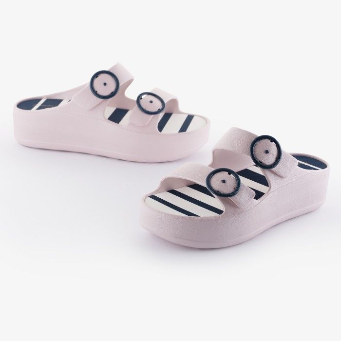 Lemon Jelly Women Slides | Vegan Pink Platform Slides HAVEN 03 - 10019644