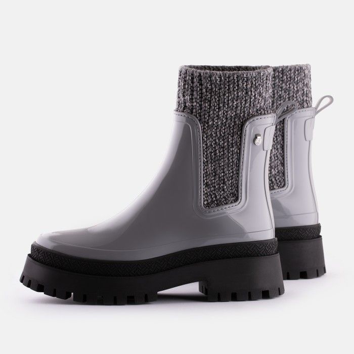 Lemon Jelly Women Boots | Vegan Grey Chunky Boots EMELY 02 - 10020170