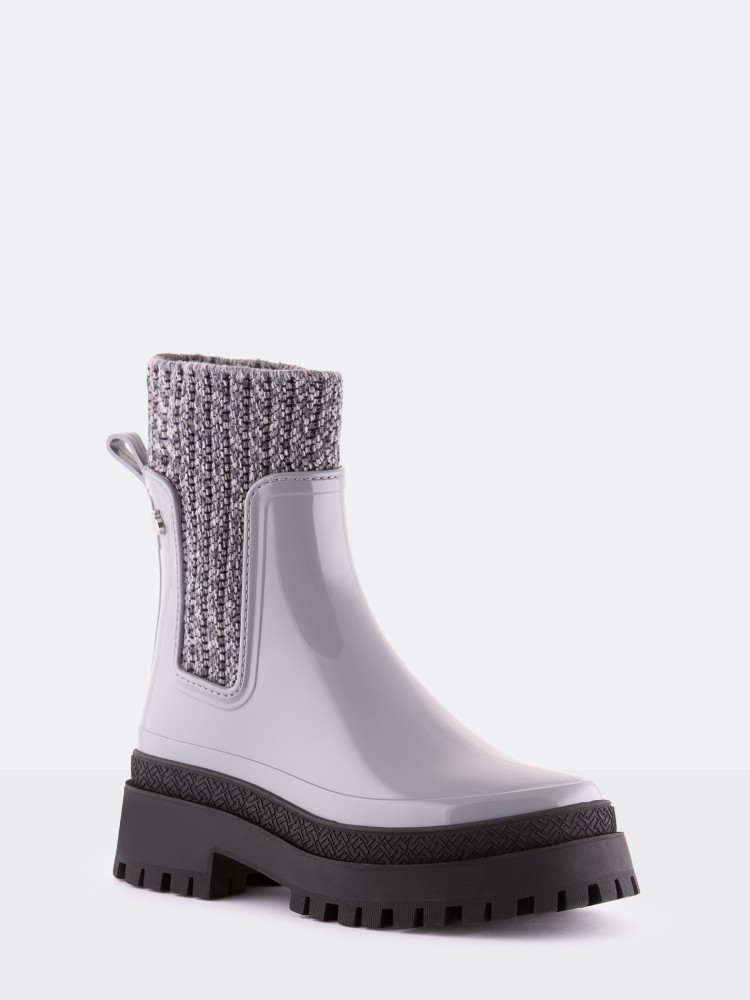 Lemon Jelly Women Boots Vegan Grey Chunky Boots Emely Steel