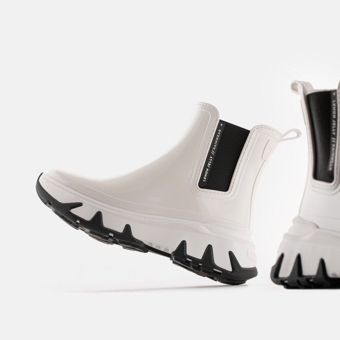 Lemon Jelly Women Boots | Vegan White Sporty Boots THORA 03 - 10020195