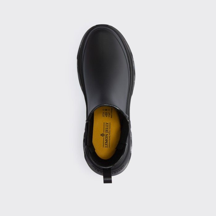 Lemon Jelly Women Boots | Vegan Black Matte Sporty Boots THORA 05 - 10020197