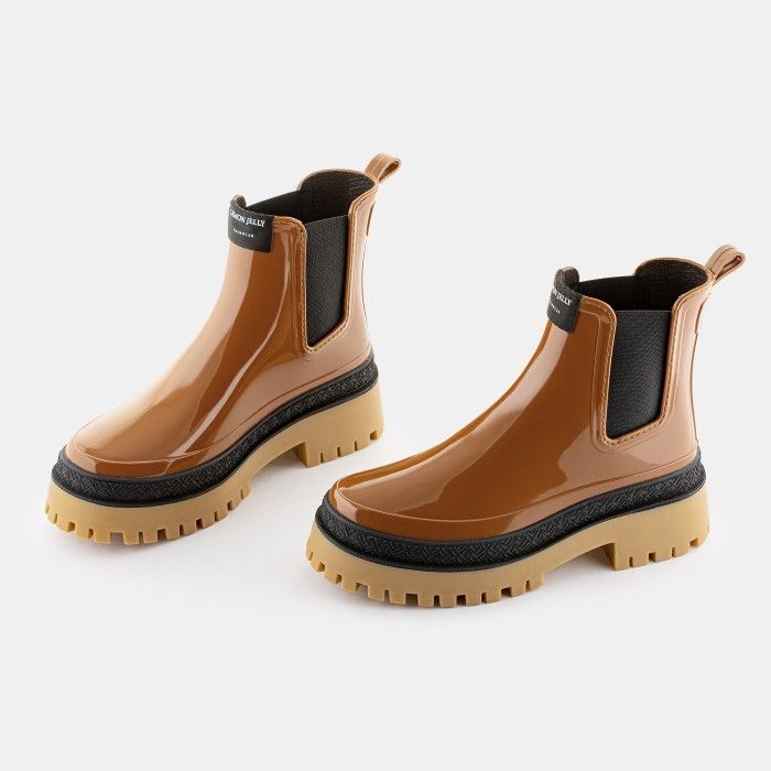 Lemon Jelly Women Boots Vegan Brown Chunky Boots LANEY 04 10020175