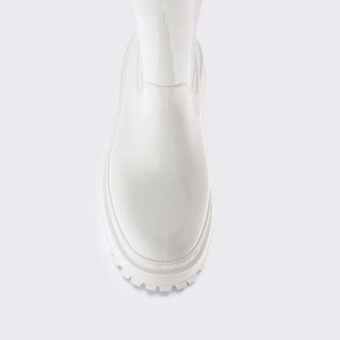 Lemon Jelly Women Boots | Vegan White Knee High Boots ARTEMIS 02 - 10020272