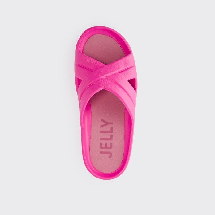 Lemon Jelly Women Slides | Vegan Pink Platform Slides MOONY 07 - 10020805