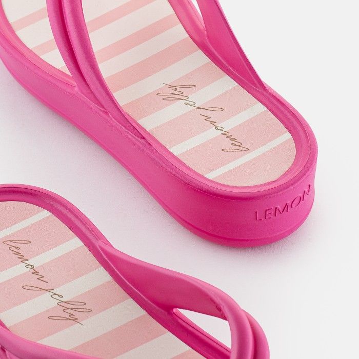 Lemon Jelly Women Slides | Vegan Pink Flip Flops BREEZY 03 - 10020794