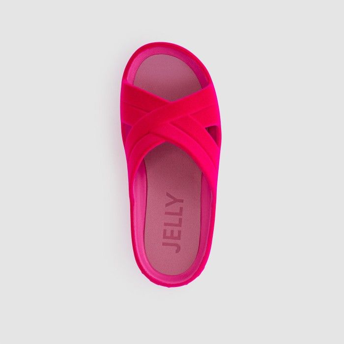 Lemon Jelly Women Slides | Vegan Pink Platform Slides ARI 03 - 10020807