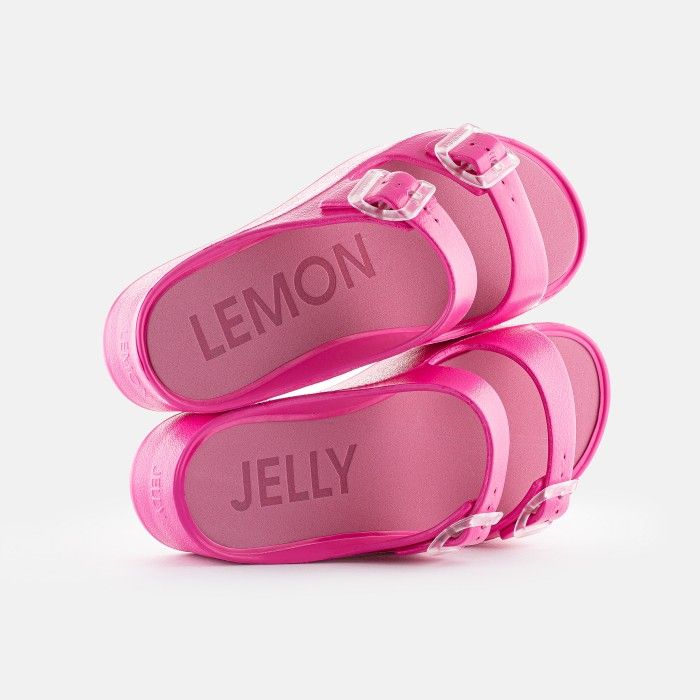 Lemon Jelly  Slides | Vegan Pink Double Buckle Sandals FÉNIX 10 - 10020918