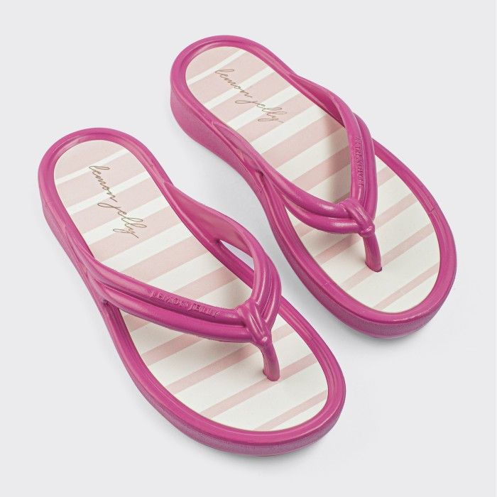 Lemon Jelly Women Slides | Vegan Pink Flip Flops BREEZY 03 - 10020794