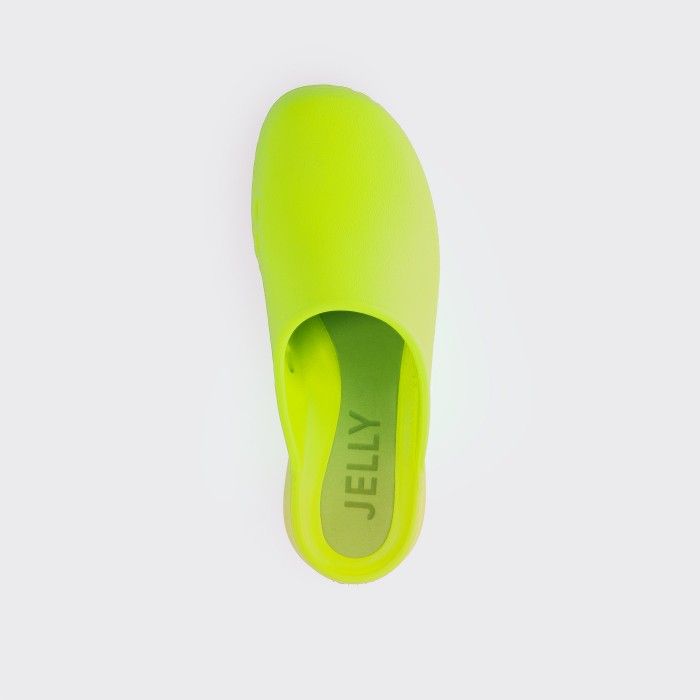 Lemon Jelly Women Slides | Vegan Green Mules MAGNÓLIA 04 - 10020826