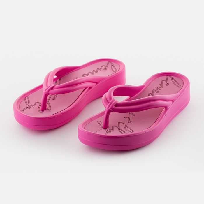 Lemon Jelly Women Slides | Vegan Pink Platform Flip Flop MARÉ 10 - 10019666