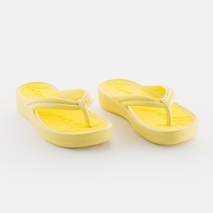 Lemon Jelly Women Slides Vegan Yellow Platform Flip Flop MARÉ 07 - 10019663