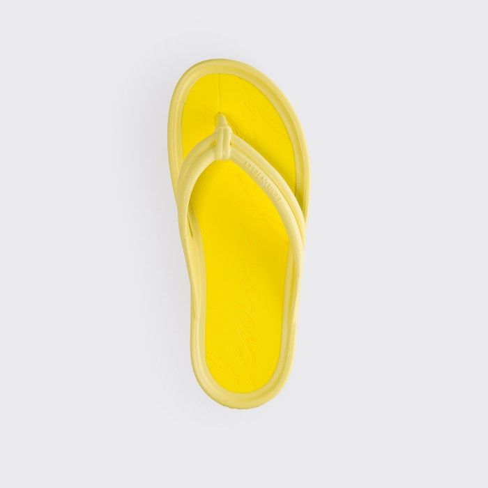 Lemon Jelly Women Slides Vegan Yellow Platform Flip Flop MARÉ 07 - 10019663