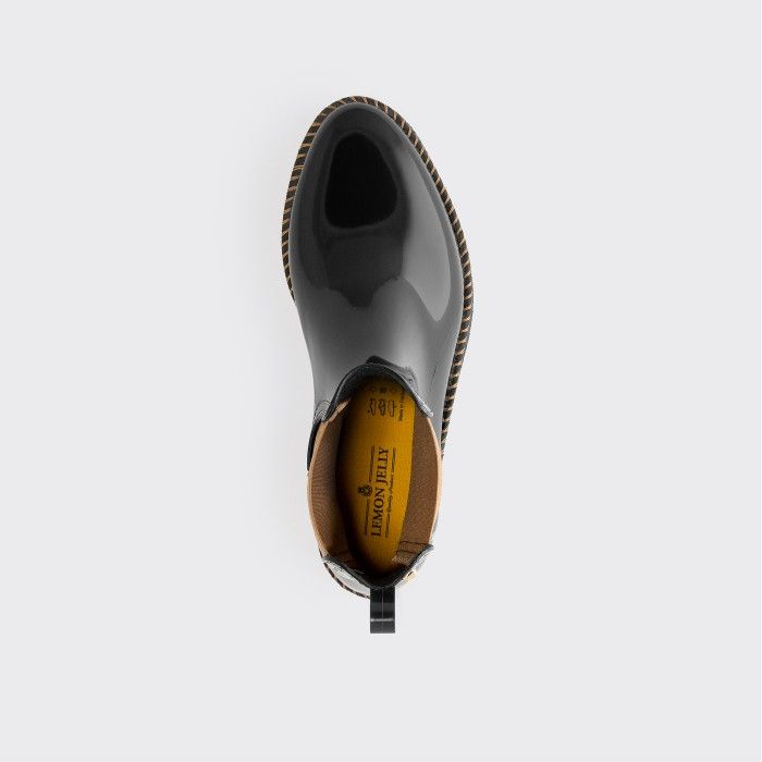Black vegan ankle boots with heel WILLA 01 | Lemon Jelly Boots - 10021282