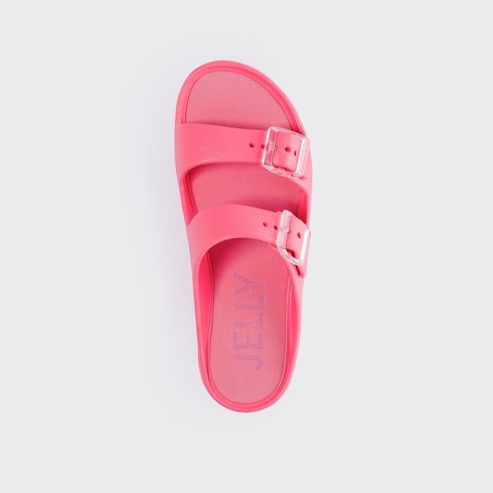 Lemon Jelly Shoes | Vegan pink sandals with buckles FENIX 11 - 10021732