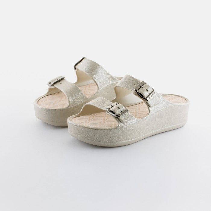 Vegan metallic sandals with buckles GIULIETTA 02 - 10021800