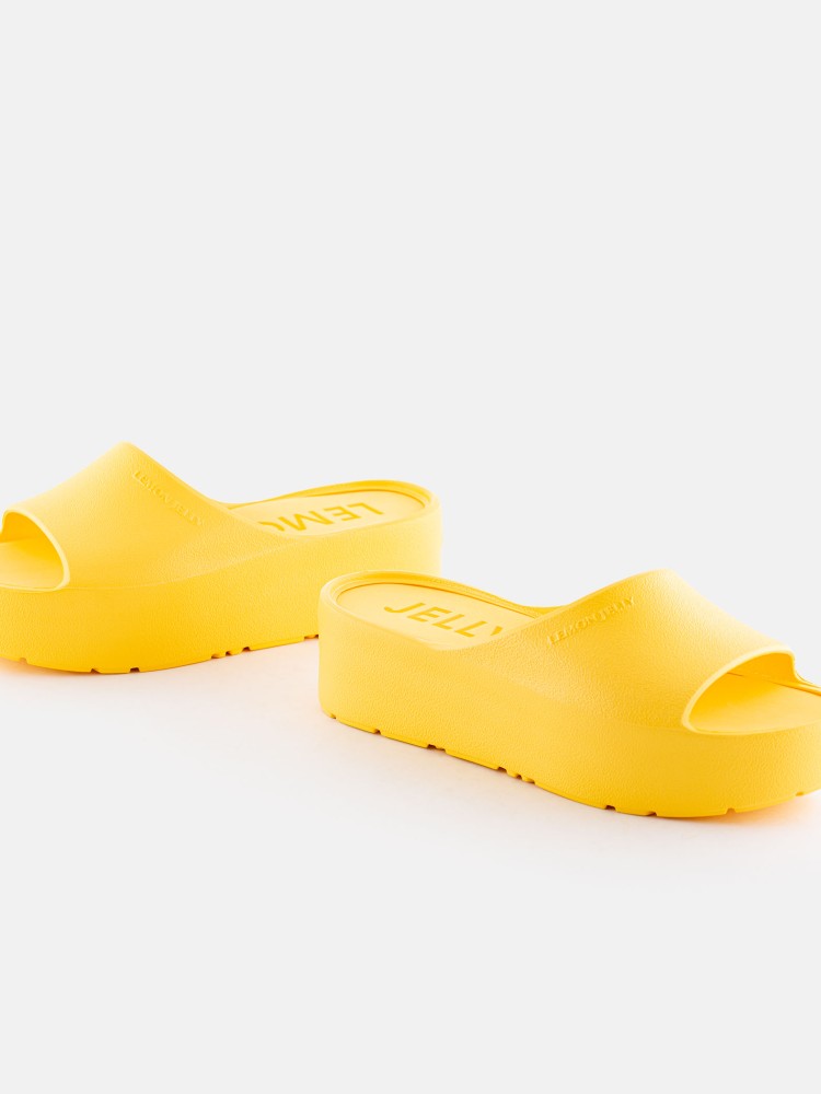 Lemon Jelly | Vegan yellow platform slides SUNNY 36 - 10021770