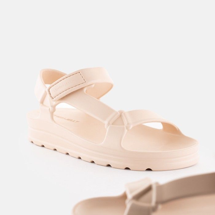 Lemon Jelly Shoes | Vegan beige sporty sandals NOLA 08 - 10021963