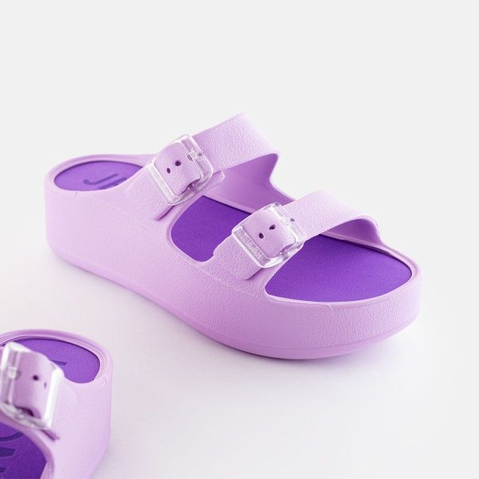 Lemon Jelly | Vegan purple sandals with buckles FENIX 14 - 10021799