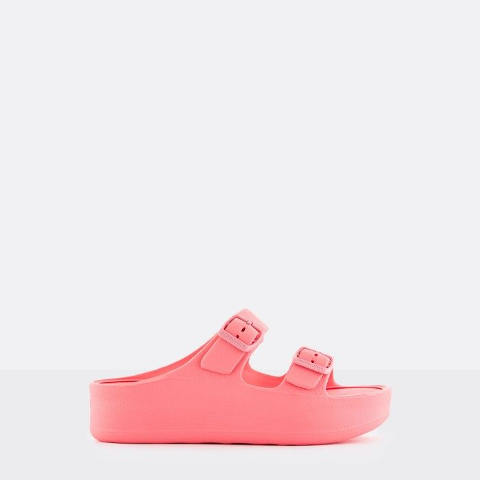 Lemon Jelly | Vegan pink double buckle sandals ALESSIA 02 - 10021804