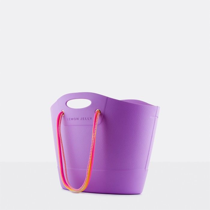 Lemon Jelly | Vegan purple beach bag SAFFLOWER 06 - 10022750