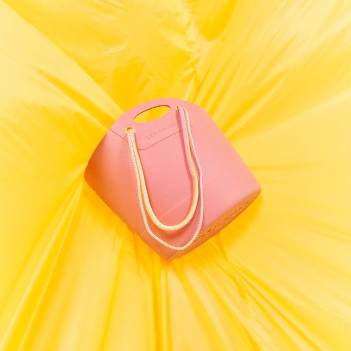 Lemon Jelly | Vegan pink beach bag SAFFLOWER 09 - 10022751