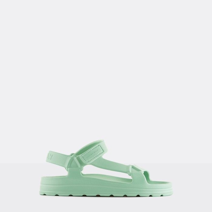 Lemon Jelly Shoes | Vegan green sporty sandals NOLA 05 - 10021960